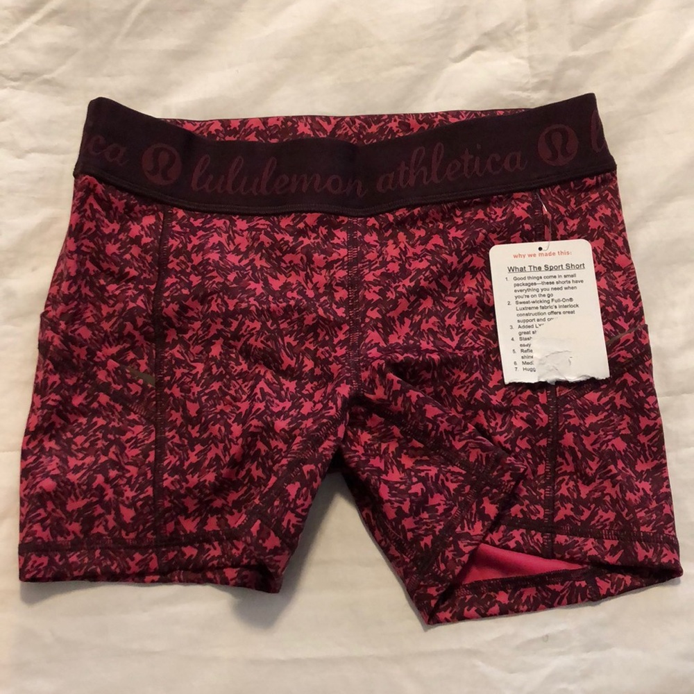 Lululemon what the sport short NWT